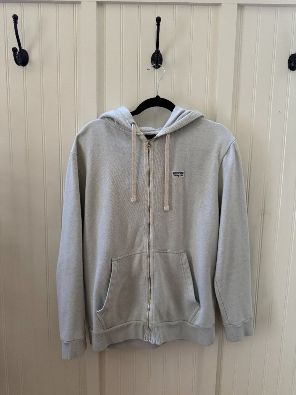 Patagonia Light Blue Full Zip Hoodie Size M